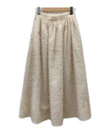 HER LIP TO（ハーリップトゥ）の古着「Shaggy Volume Skirt」｜アイボリー
