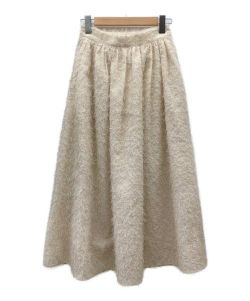 HER LIP TO（ハーリップトゥ）HER LIP TO (ハーリップトゥ) Shaggy Volume Skirt アイボリー サイズ:Sの古着・服飾アイテム