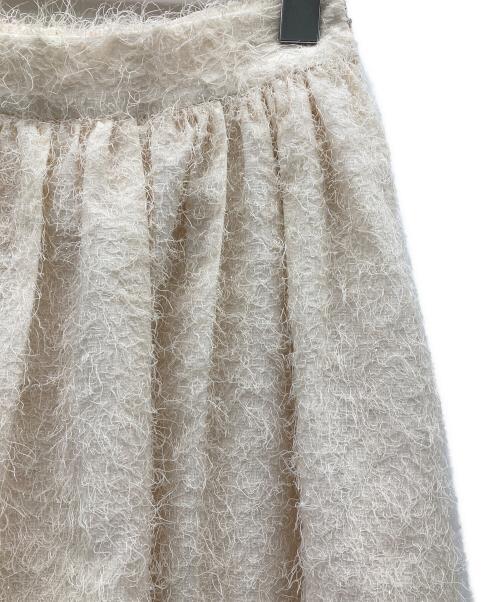 HER LIP TO（ハーリップトゥ）HER LIP TO (ハーリップトゥ) Shaggy Volume Skirt アイボリー サイズ:Sの古着・服飾アイテム