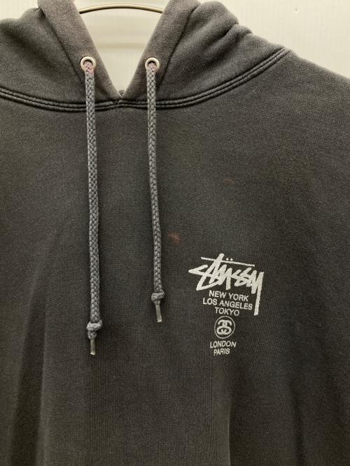 stussy（ステューシー）stussy (ステューシー) プルオーバーパーカー グレー サイズ:XLの古着・服飾アイテム