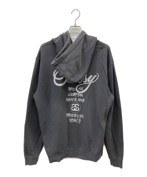 stussy（ステューシー）stussy (ステューシー) プルオーバーパーカー グレー サイズ:XLの古着・服飾アイテム