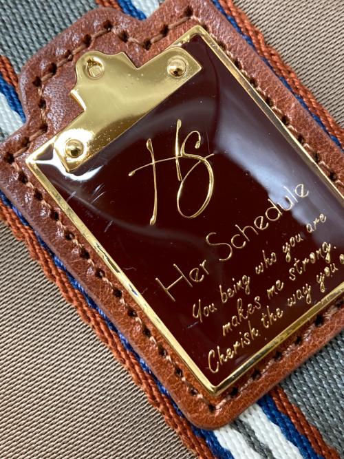 HER SCHEDULE（ハースケジュール）HER SCHEDULE (ハースケジュール) 2WAYリュック/ナイロンバッグ ベージュの古着・服飾アイテム