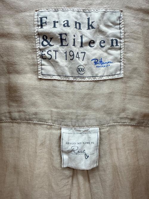 Frank&Eileen（フランクアンドアイリーン）Frank&Eileen (フランクアンドアイリーン) S/Sコットンシャツ ベージュ サイズ:XXSの古着・服飾アイテム