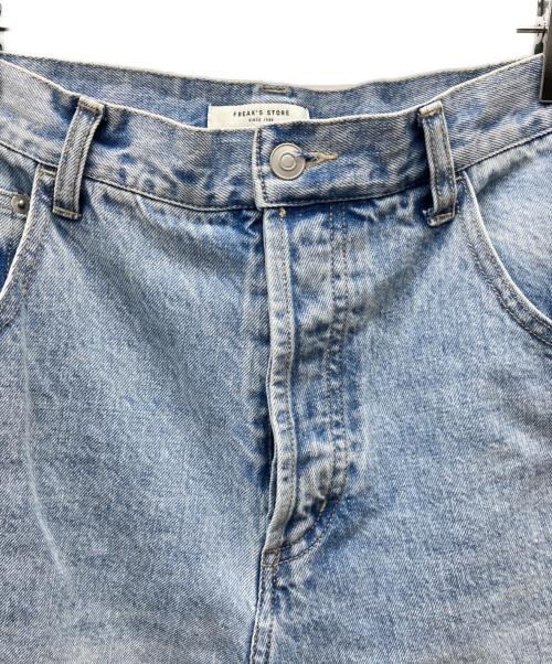 FREAK'S STORE（フリークスストア）FREAK'S STORE (フリークスストア) シンチバックデニムパンツ ブルー サイズ:Mの古着・服飾アイテム