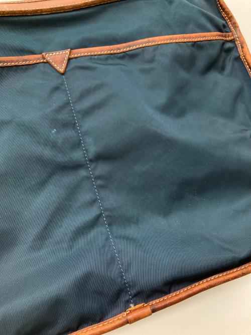 Felisi（フェリージ）Felisi (フェリージ) レザー切替ハンドバッグ グリーンの古着・服飾アイテム