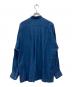 ISSEY MIYAKE MEN (イッセイミヤケメン) 80'S 藍染めリネン混バンドカラーシャツ ブルー サイズ:M：16000円