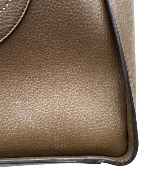 STELLA McCARTNEY（ステラマッカートニー）STELLA McCARTNEY (ステラマッカートニー) Logo Tote Embossed Grainy Mat ブラウンの古着・服飾アイテム