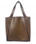 STELLA McCARTNEY (ステラマッカートニー) Logo Tote Embossed Grainy Mat ブラウン：35000円