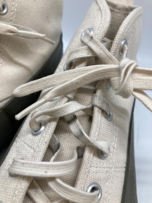 STUSSY Livin'GENERAL STORE（ステューシー リビン ジェネラルストア）STUSSY Livin'GENERAL STORE (ステューシー リビン ジェネラルストア) moon star (ムーンスター) RAIN SHOES アイボリー×オリーブ サイズ:27.0cmの古着・服飾アイテム