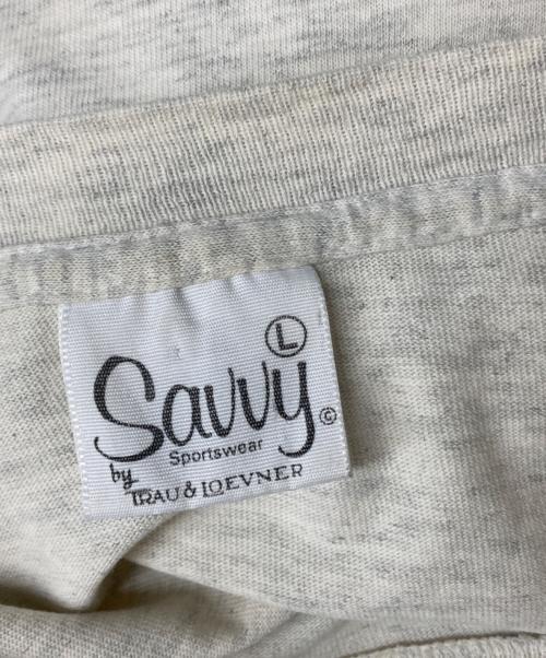 Savvy Sportswear（サヴィー・スポーツウェア）Savvy Sportswear (サヴィー・スポーツウェア) 90s YORKTOWN プリントTシャツ アイボリー サイズ:SIZE Lの古着・服飾アイテム