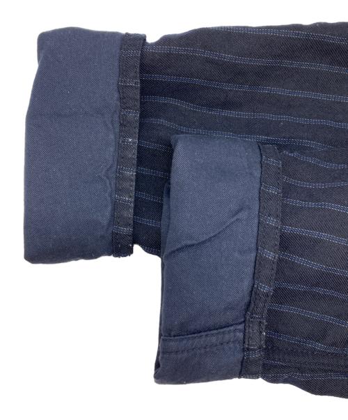 COMME des GARCONS HOMME（コムデギャルソン オム）COMME des GARCONS HOMME (コムデギャルソン オム) ウールストライプジャケット ネイビー サイズ:SSの古着・服飾アイテム