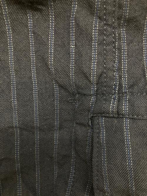 COMME des GARCONS HOMME（コムデギャルソン オム）COMME des GARCONS HOMME (コムデギャルソン オム) ウールストライプジャケット ネイビー サイズ:SSの古着・服飾アイテム