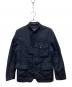 COMME des GARCONS HOMME（コムデギャルソン オム）の古着「ウールストライプジャケット」｜ネイビー