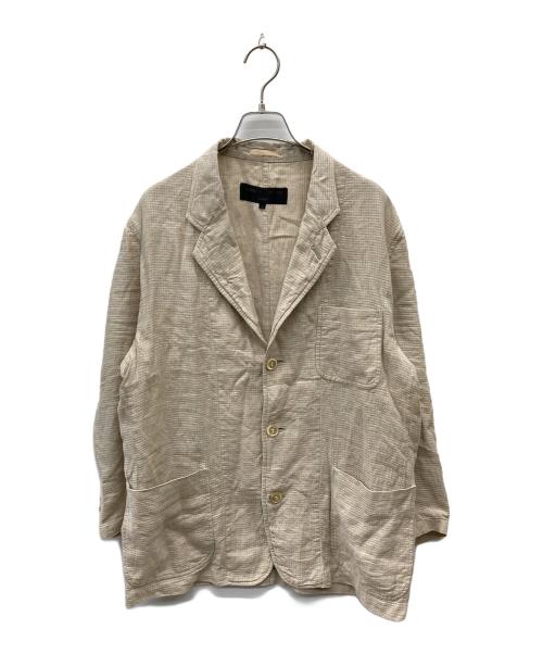 COMME des GARCONS HOMME（コムデギャルソン オム）COMME des GARCONS HOMME (コムデギャルソン オム) リネン3Bジャケット ベージュ サイズ:Mの古着・服飾アイテム