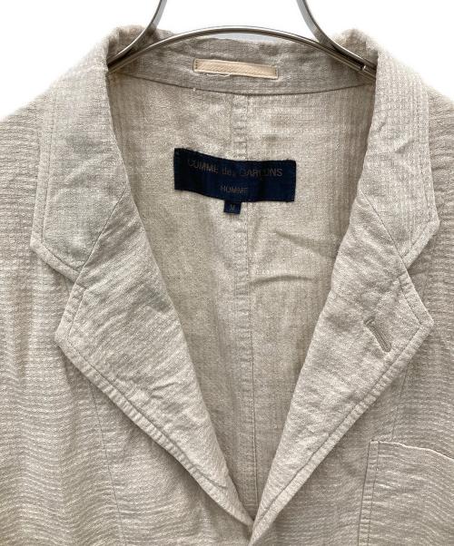 COMME des GARCONS HOMME（コムデギャルソン オム）COMME des GARCONS HOMME (コムデギャルソン オム) リネン3Bジャケット ベージュ サイズ:Mの古着・服飾アイテム