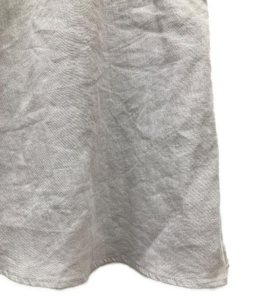 BEARDSLEY（ビアズリー）BEARDSLEY (ビアズリー) リネンフレアースカート グレー サイズ:1の古着・服飾アイテム