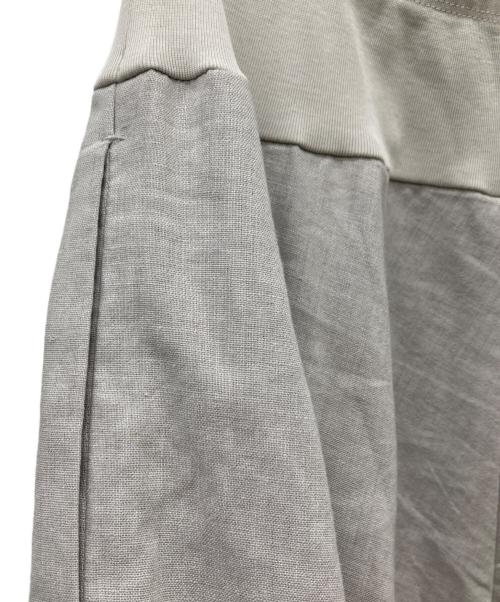 BEARDSLEY（ビアズリー）BEARDSLEY (ビアズリー) リネンフレアースカート グレー サイズ:1の古着・服飾アイテム