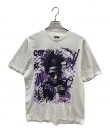 stussy（ステューシー）の古着「00s フォトグラフィックTシャツ」｜ホワイト×パープル