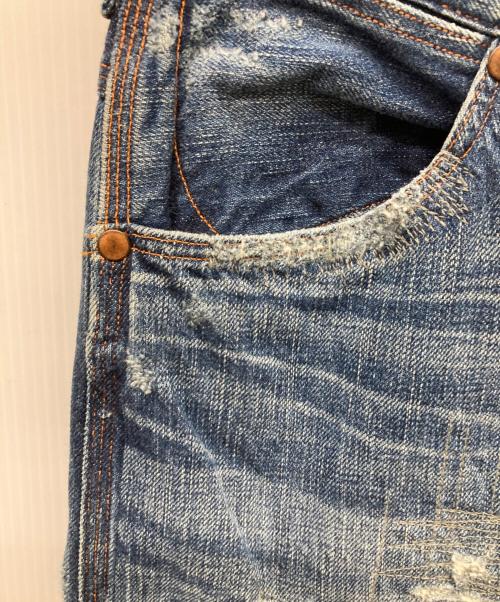 RRL（ダブルアールエル）RRL (ダブルアールエル) USED加工デニムパンツ インディゴ サイズ:SIZE 27の古着・服飾アイテム