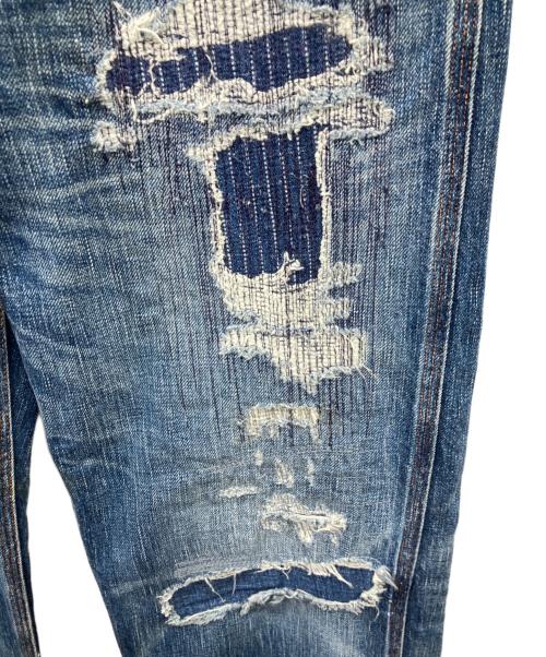 RRL（ダブルアールエル）RRL (ダブルアールエル) USED加工デニムパンツ インディゴ サイズ:SIZE 27の古着・服飾アイテム