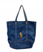 POLO RALPH LAURENポロ・ラルフローレン）の古着「ビッグポニー デニムトートバッグ」｜インディゴ
