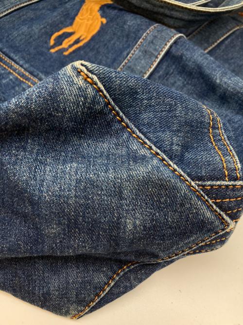 POLO RALPH LAUREN（ポロ・ラルフローレン）POLO RALPH LAUREN (ポロ・ラルフローレン) ビッグポニー デニムトートバッグ インディゴ サイズ:-の古着・服飾アイテム