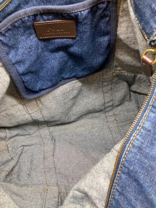 POLO RALPH LAUREN（ポロ・ラルフローレン）POLO RALPH LAUREN (ポロ・ラルフローレン) ビッグポニー デニムトートバッグ インディゴ サイズ:-の古着・服飾アイテム