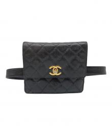 CHANEL（シャネル）の古着「マトラッセウエストポーチ」｜ブラック
