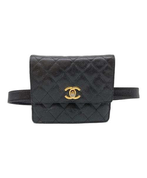 CHANEL（シャネル）CHANEL (シャネル) マトラッセウエストポーチ ブラック サイズ:-の古着・服飾アイテム