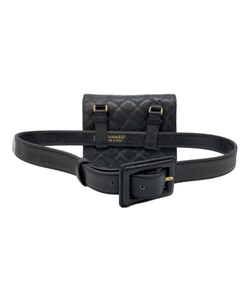 CHANEL（シャネル）CHANEL (シャネル) マトラッセウエストポーチ ブラック サイズ:-の古着・服飾アイテム