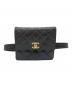 CHANEL（シャネル）の古着「マトラッセウエストポーチ」｜ブラック
