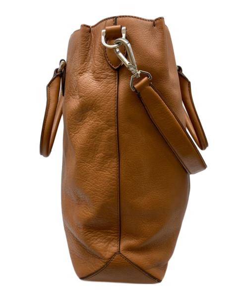 FARO（ファーロ）FARO (ファーロ) CAPRERA MOUSSE 2WAYレザーバッグ ブラウンの古着・服飾アイテム