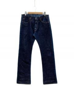 ササフラス ﾌｫｰﾙﾘｰﾌﾊﾟﾝﾂ XS ｲﾝﾃﾞｨｺﾞﾃﾞﾆﾑ 中古美品 中古・古着通販】SASSAFRAS (ササフラス) フォールリーフデニムパンツ