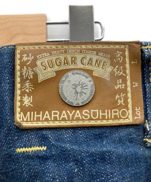 MIHARA YASUHIRO（ミハラヤスヒロ）MIHARA YASUHIRO (ミハラヤスヒロ) SUGAR CANE (シュガーケーン) レースアップデニムパンツ インディゴ サイズ:41(W34×L34)の古着・服飾アイテム