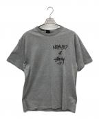 stussy×NEXUSVIIステューシー×ネクサスセブン）の古着「プリントTシャツ」｜グレー