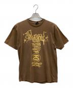 stussyステューシー）の古着「90’s CUSTOMADE Tシャツ」｜ブラウン