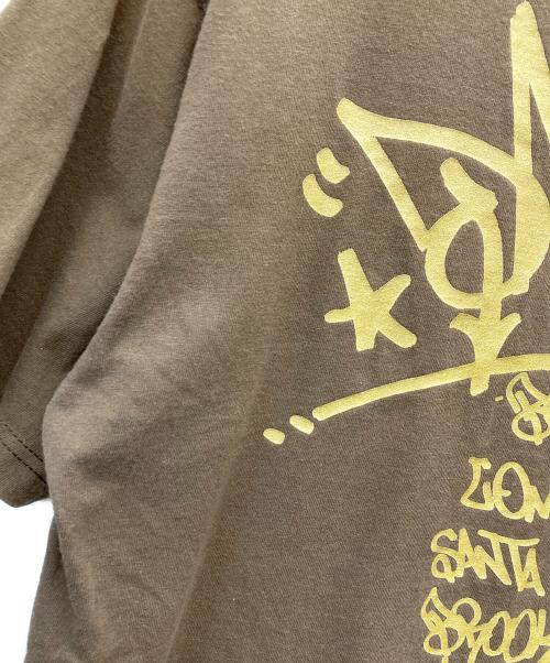 stussy（ステューシー）stussy (ステューシー) 90’s CUSTOMADE Tシャツ ブラウン サイズ:Lの古着・服飾アイテム