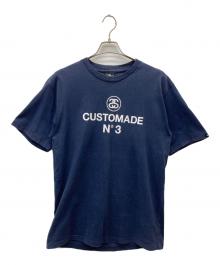 stussy（ステューシー）の古着「90’s CUSTOM  MADE N°3 プリントTシャツ」｜ネイビー