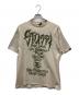 stussy（ステューシー）の古着「WORLD TOUR Tシャツ」｜ベージュ