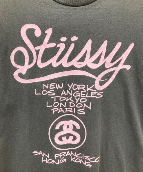 stussy（ステューシー）stussy (ステューシー) 90’s CUSTOMADE Tシャツ グレー×ピンク サイズ:Lの古着・服飾アイテム