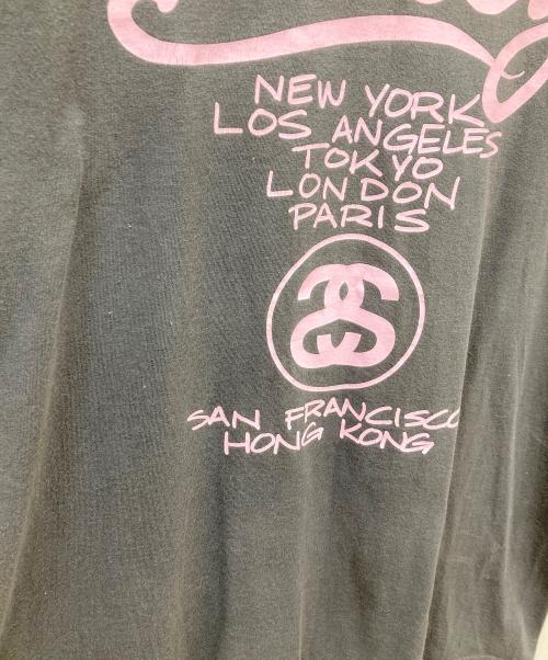 stussy（ステューシー）stussy (ステューシー) 90’s CUSTOMADE Tシャツ グレー×ピンク サイズ:Lの古着・服飾アイテム
