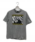 stussyステューシー）の古着「90’s エイトボールプリントTシャツ」｜グレー