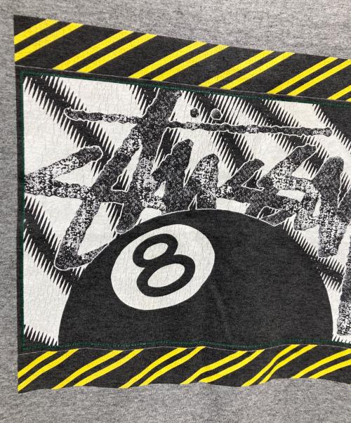 stussy（ステューシー）stussy (ステューシー) 90’s エイトボールプリントTシャツ グレー サイズ:Lの古着・服飾アイテム
