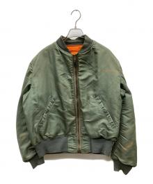 U.S.AIR FORCE（ユーエスエアフォース）の古着「MA-1ジャケット」｜オリーブ×オレンジ