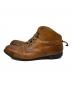 PADRONE (パドローネ) BACKZIP BOOTS ブラウン サイズ:42：8000円