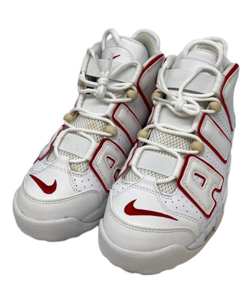 NIKE（ナイキ）NIKE (ナイキ) AIR MORE UPTEMPO 9 ホワイト×レッド サイズ:26.5の古着・服飾アイテム