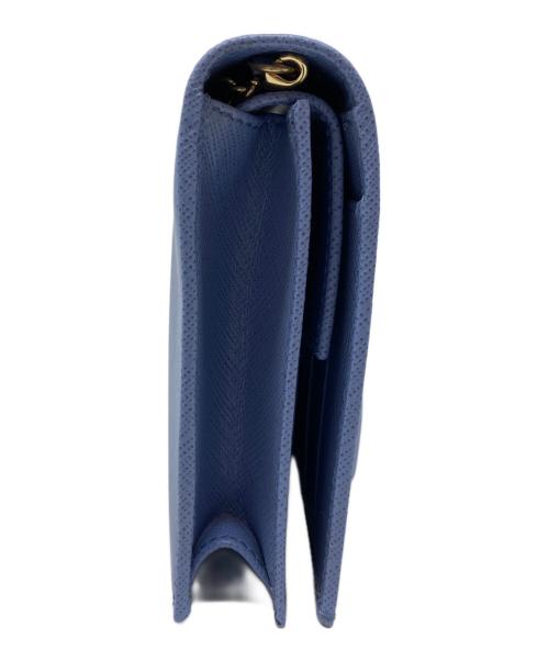Salvatore Ferragamo（サルヴァトーレ フェラガモ）Salvatore Ferragamo (サルヴァトーレ フェラガモ) ヴァラチェーンショルダーウォレット ブルー サイズ:-の古着・服飾アイテム