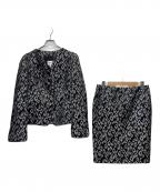 ARMANI COLLEZIONIアルマーニ コレツィオーニ）の古着「総柄セットアップ」｜ブラック×ホワイト