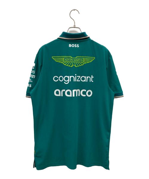 HUGO BOSS（ヒューゴ ボス）HUGO BOSS (ヒューゴ ボス) ASTON MARTIN (アストン マーチン) ポロシャツ グリーン サイズ:XLの古着・服飾アイテム