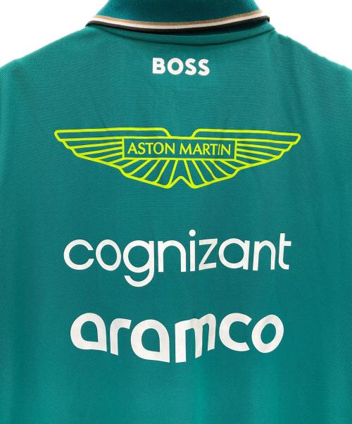 HUGO BOSS（ヒューゴ ボス）HUGO BOSS (ヒューゴ ボス) ASTON MARTIN (アストン マーチン) ポロシャツ グリーン サイズ:XLの古着・服飾アイテム